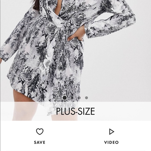 Club London Snake Wrap Front Dress - Picture 4 of 8